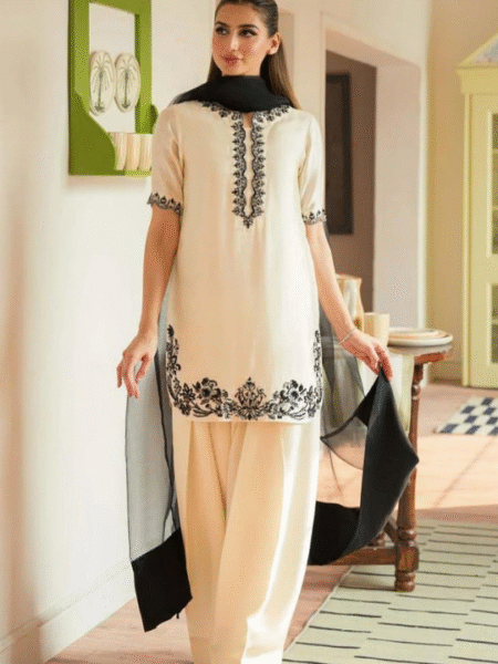 3-Piece Designer Farshi Palazzo Set