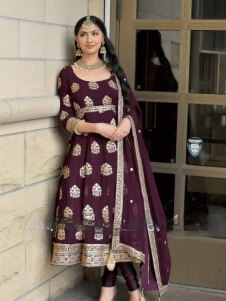 Zari Embroidered Anarkali Dresses