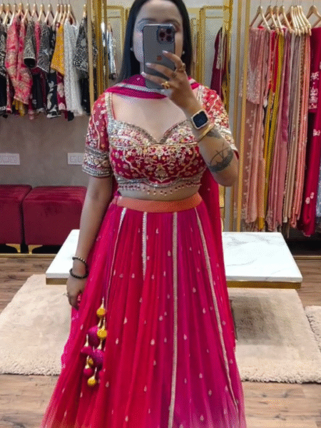 Carmen Superhit Chinon Sequin Lehenga